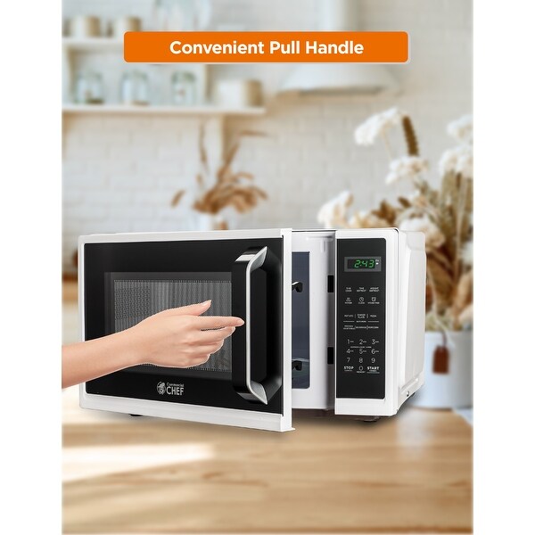 0.9 Cu.Ft Countertop Microwave Oven-White