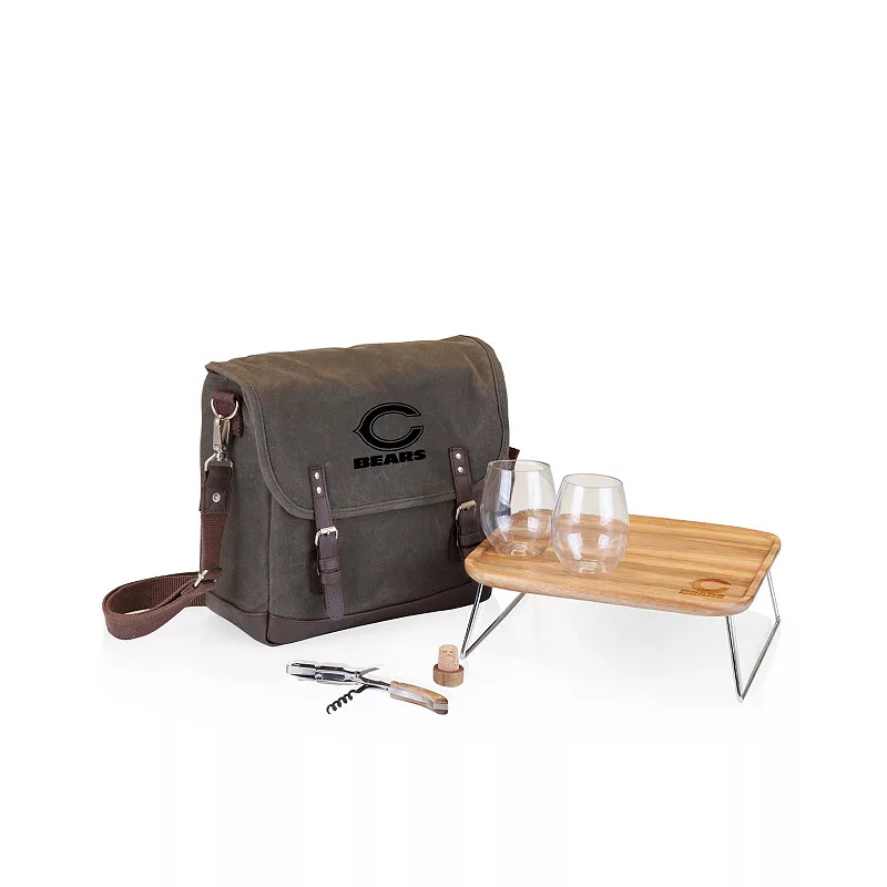 Picnic Time Chicago Bears Adventure Wine Tote Set