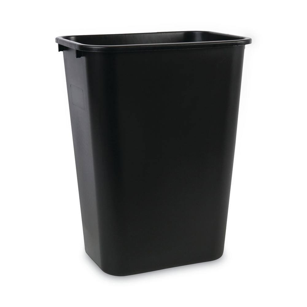 Boardwalk 10.25 Gal. Black Soft-Sided Plastic Household Trash Can BWK41QTWBBLA