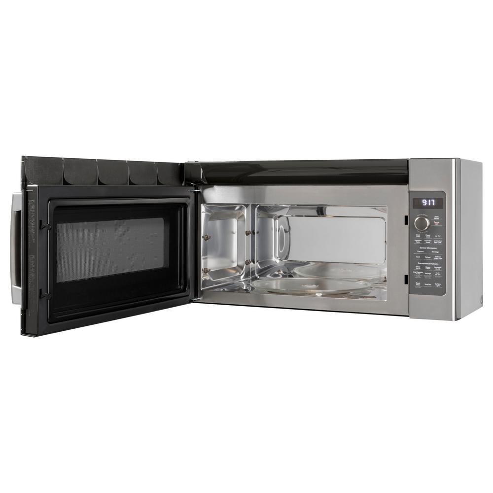 GE Profile 17 Cu Ft Over the Range Microwave in Stainless Steel with Air Fry