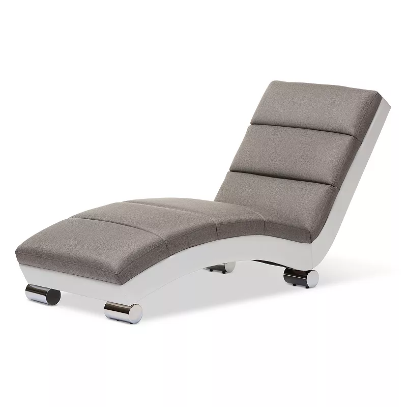 Baxton Studio Percy Chaise Lounge