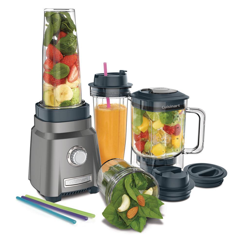 Cuisinart Hurricane 32 oz. 3-Speed Brushed Chrome Compact Juicing Blender CPB-380P1