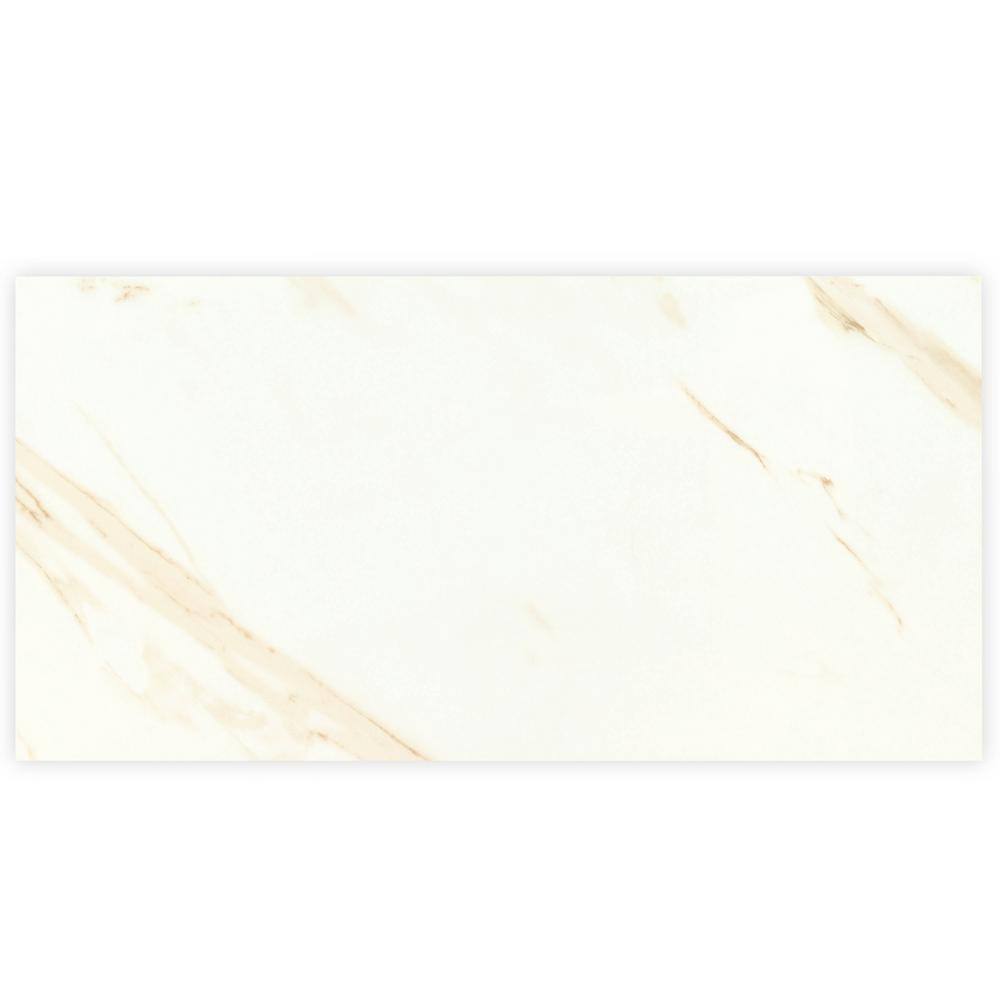 MSI Yosemite White 16 in. x 32 in. Polished Porcelain Floor and Wall Tile (14.2 sq. ft.Case) NHDYOSWHI1632C