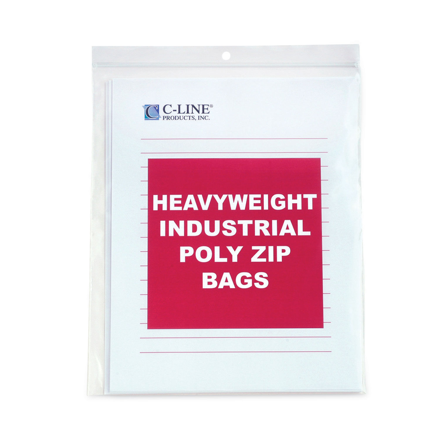 Heavyweight Industrial Poly Zip Bags by C-Lineandreg; CLI47911