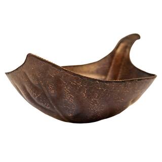 Premier Copper Products Leaf Hammered Copper Vessel Sink in Oil Rubbed Bronze PVLFDB