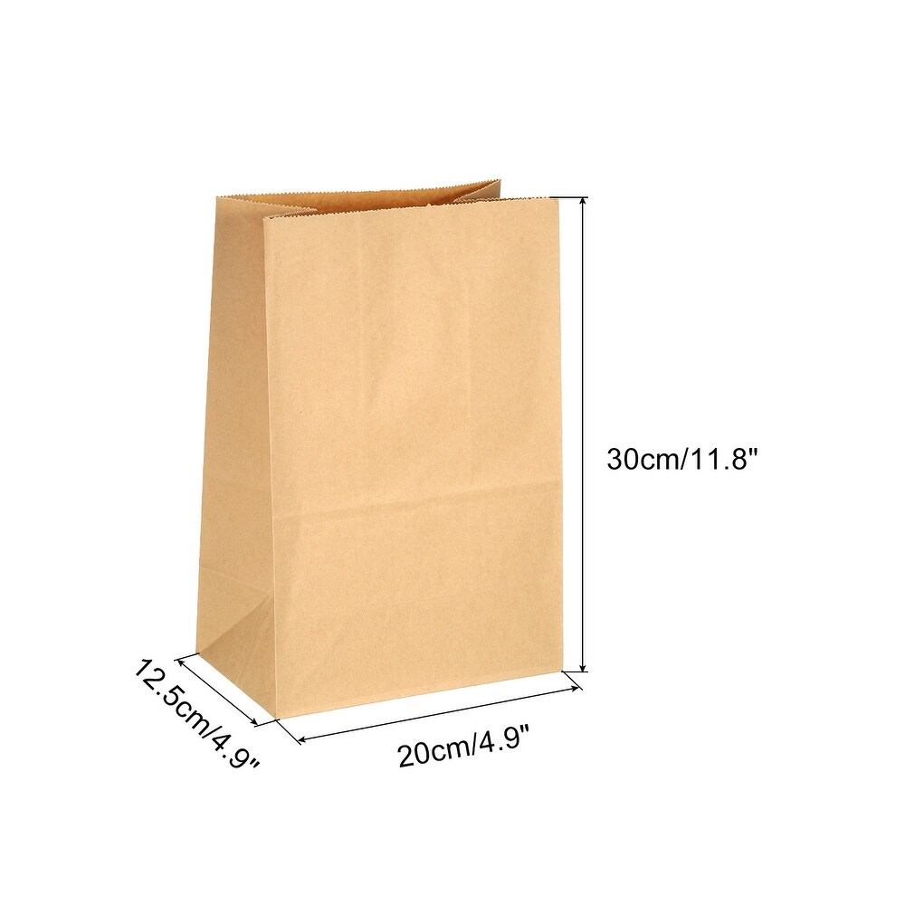 Paper Bags Brown Paper Grocery Bag 8lb 7.87x11.81x4.92 in 90g  Pack of 50