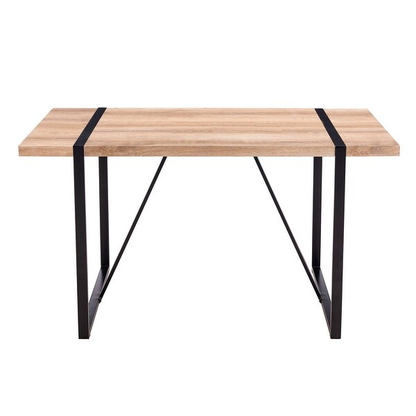 Industrial Rectangular MDF Dining Table for Desks，Kitchens，Patios，Dining rooms