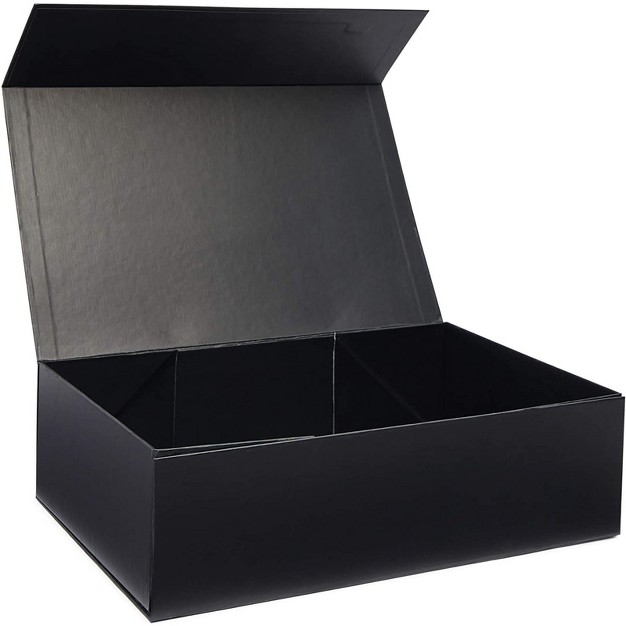 Stockroom Plus 5 Pack Hard Document Storage Box With Magnetic Closure Lid 13 5 X 9 X 4 In