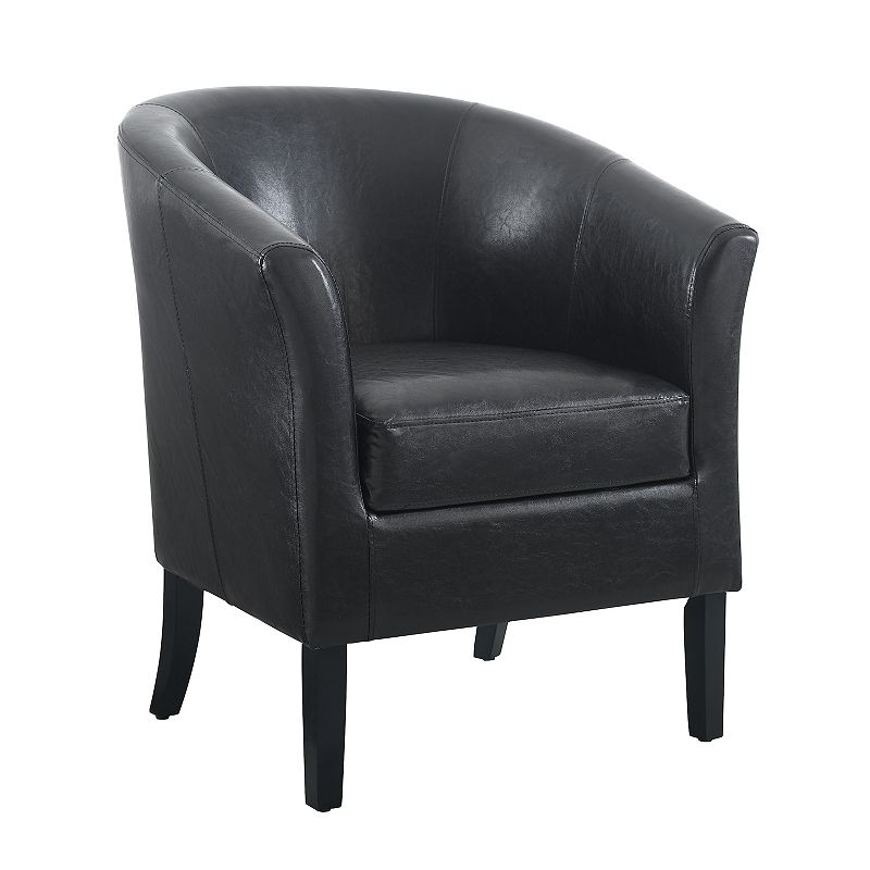 Linon Simon Club Barrel Arm Chair