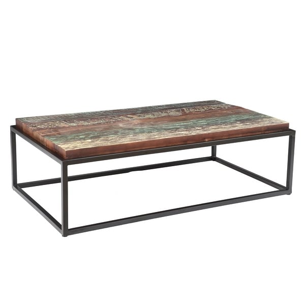 Asam Coffee table with solid reclaimed wood Top