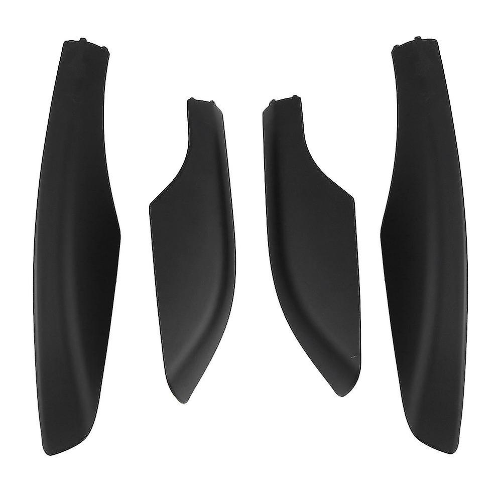 4pcs Black Abs Car Roof Luggage Rack Rail End Cover Shell Protector Fit For Fortuner 2004-2014