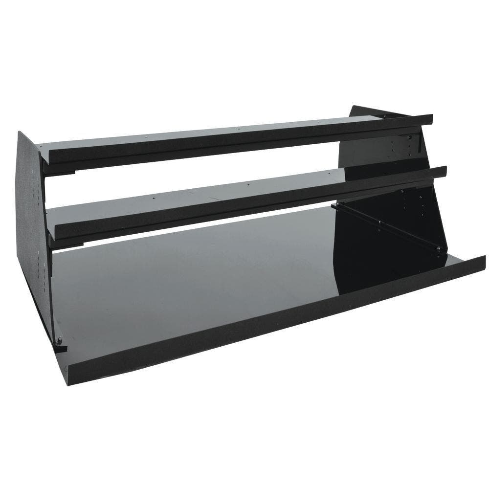 Central Exclusive 2'W Rectangular Black ABS/Painted Aluminum Deli Organizer - 24