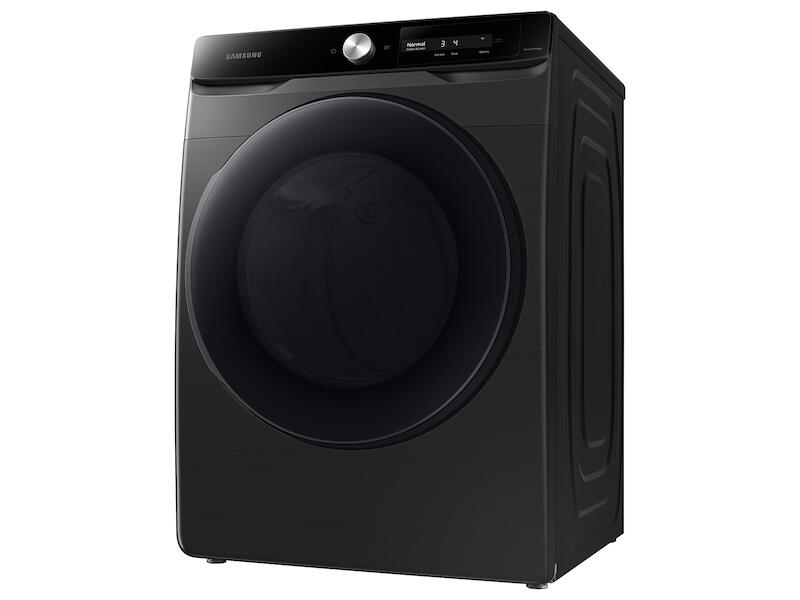 Samsung DVE45A6400V 7.5 Cu. Ft. Smart Dial Electric Dryer With Super Speed Dry In Brushed Black