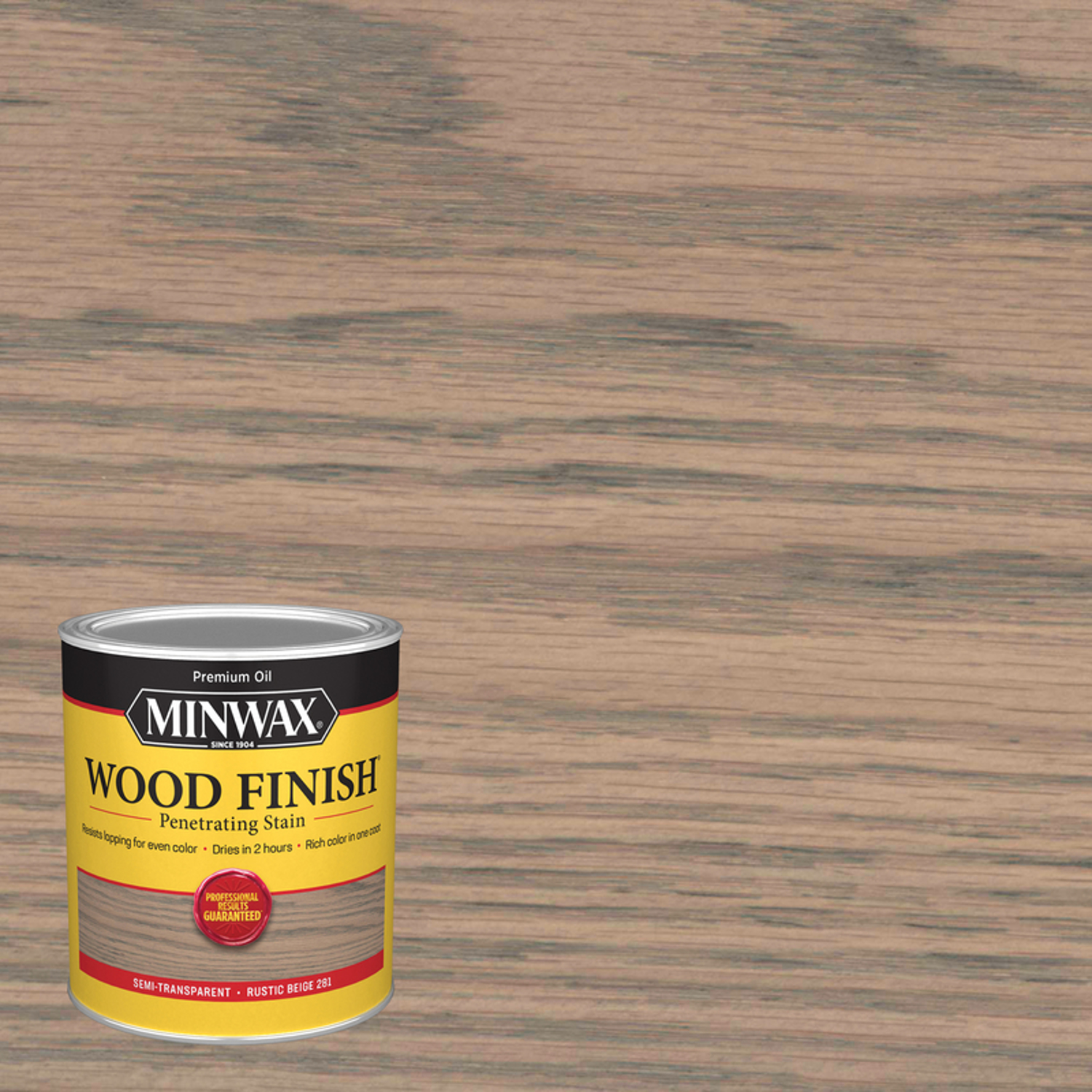 Minwax Wood Finish Semi-Transparent Rustic Beige Oil-Based Penetrating Wood Stain 1 qt