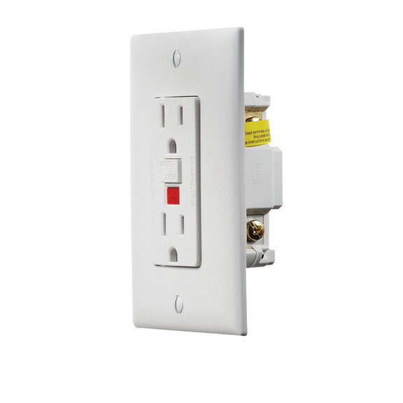 RV Designer S801 Dual AC GFCI Outlet with Cover Pl...