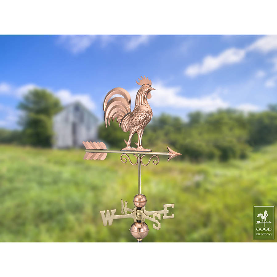 Bantam Rooster Weathervane - Polished Copper by Good Directions