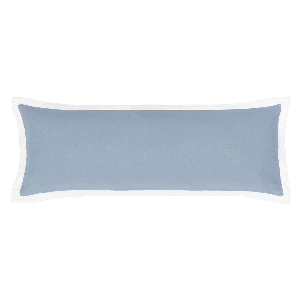 French Blue Hudson Flannel Extra Long Throw Pillow