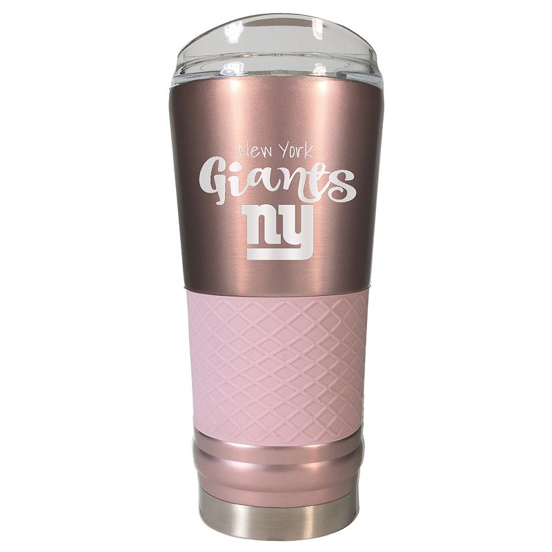 New York Giants 24 oz Rose Gold Finish Vacuum Insulated NFL Draft Tumbler