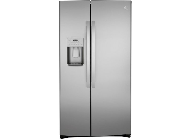 GE 21.8 Cu. Ft. Fingerprint Resistant Stainless Steel Counter-Depth Side-By-Side Refrigerator