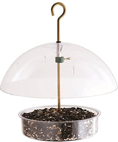 Droll Yankees Seed Saver Domed Bird Feeder， 10-in