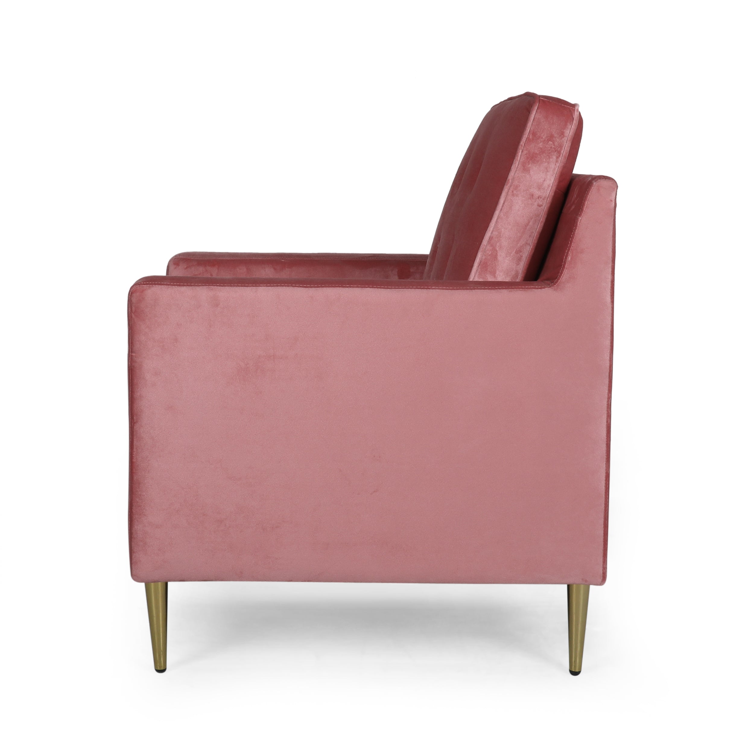 Taylea Modern Glam Tufted Velvet Club Chair