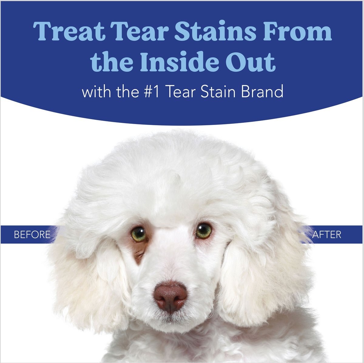 Angels' Eyes Plus Beef Flavored Soft Chews Tear Stain Supplement for Dogs and Cats