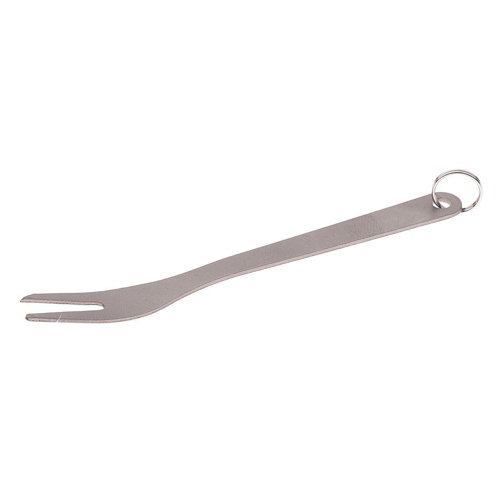 Lightweight Titanium Fork Long Hiking r Camping Tableware Accessories