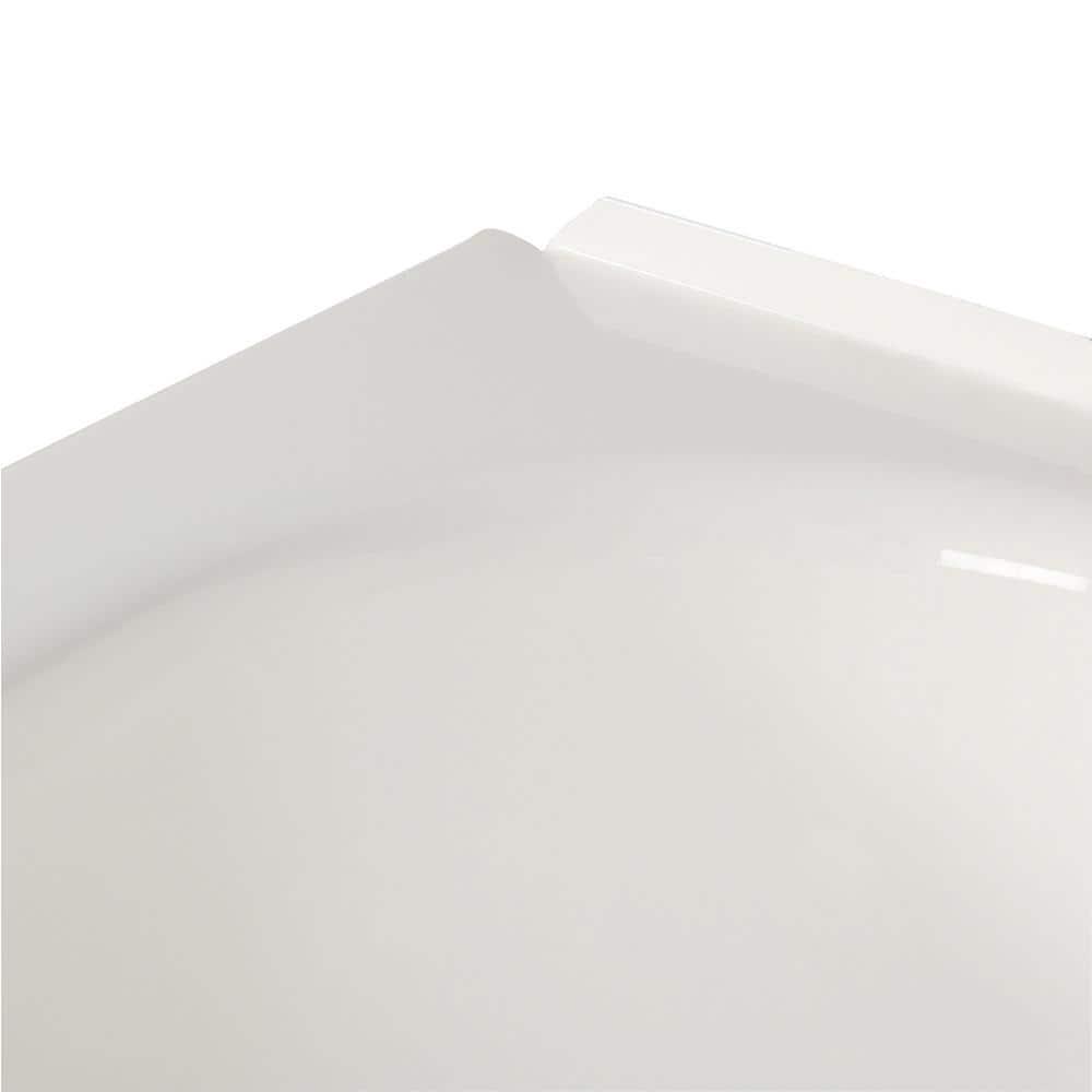 Bootz Industries Mauicast 60 in x 30 in Rectangular Alcove Soaking Bathtub with Left Drain in White