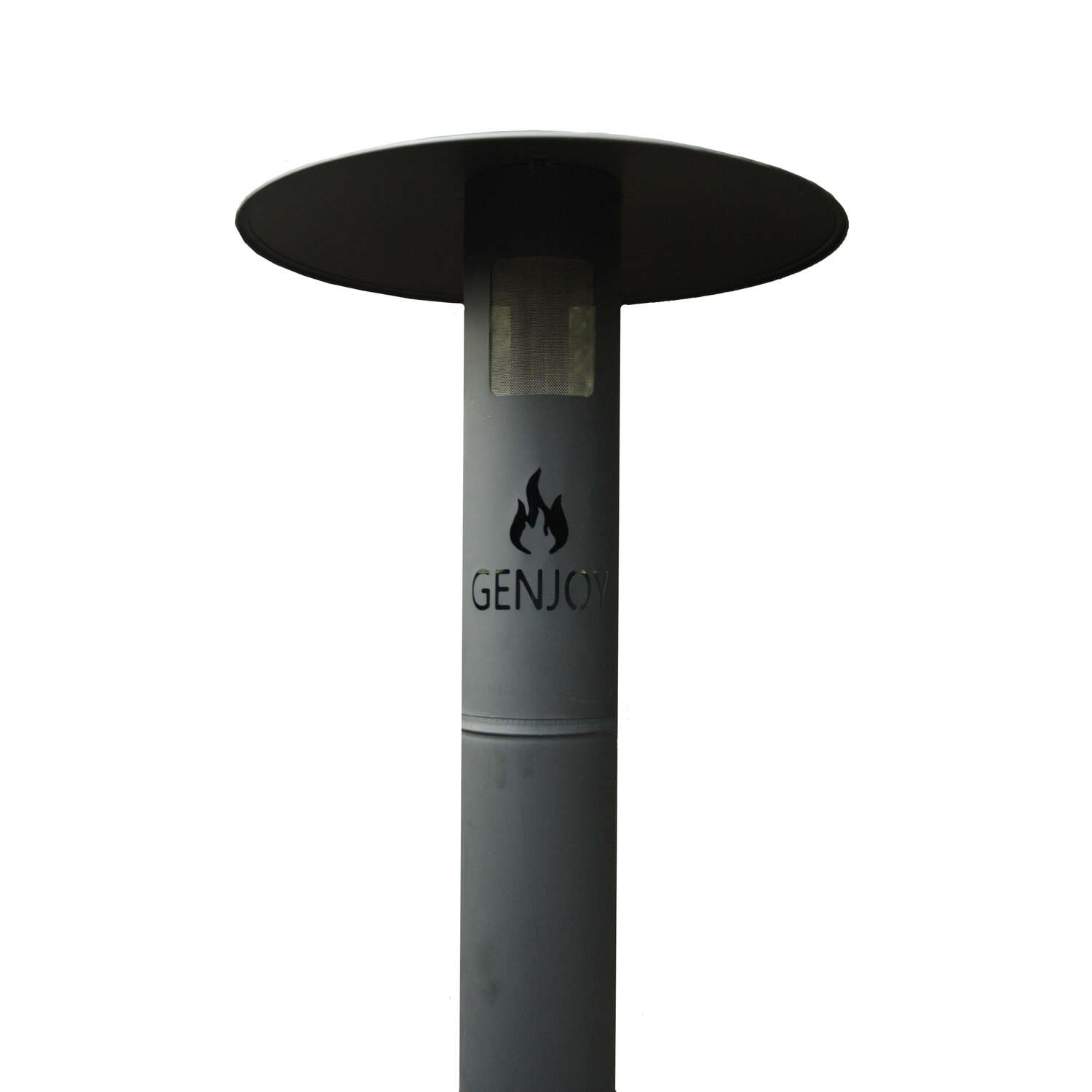 Q-Stoves Q-Flame 106000 BTU Wood Pellet Steel Modern Patio Heater 314 sq ft