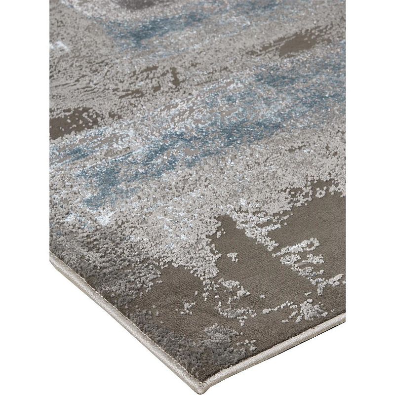 Weave and Wander Aurelian Modern Metallic Watercolor Rug