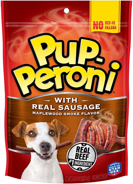 Pup-Peroni Real Sausage Maplewood Smoke Flavor Dog Treats