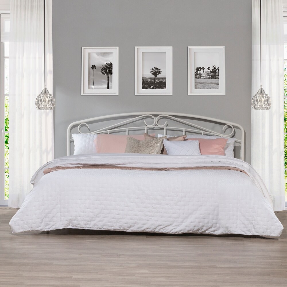 Hillsdale Furniture Jolie Metal Headboard with Arched Scroll Design and Frame