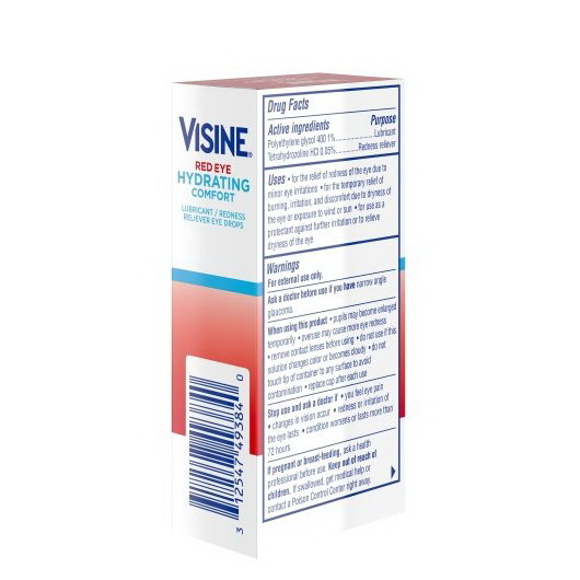 Visine Red Eye Comfort Hydrating  0.5 Fluid Ounces...