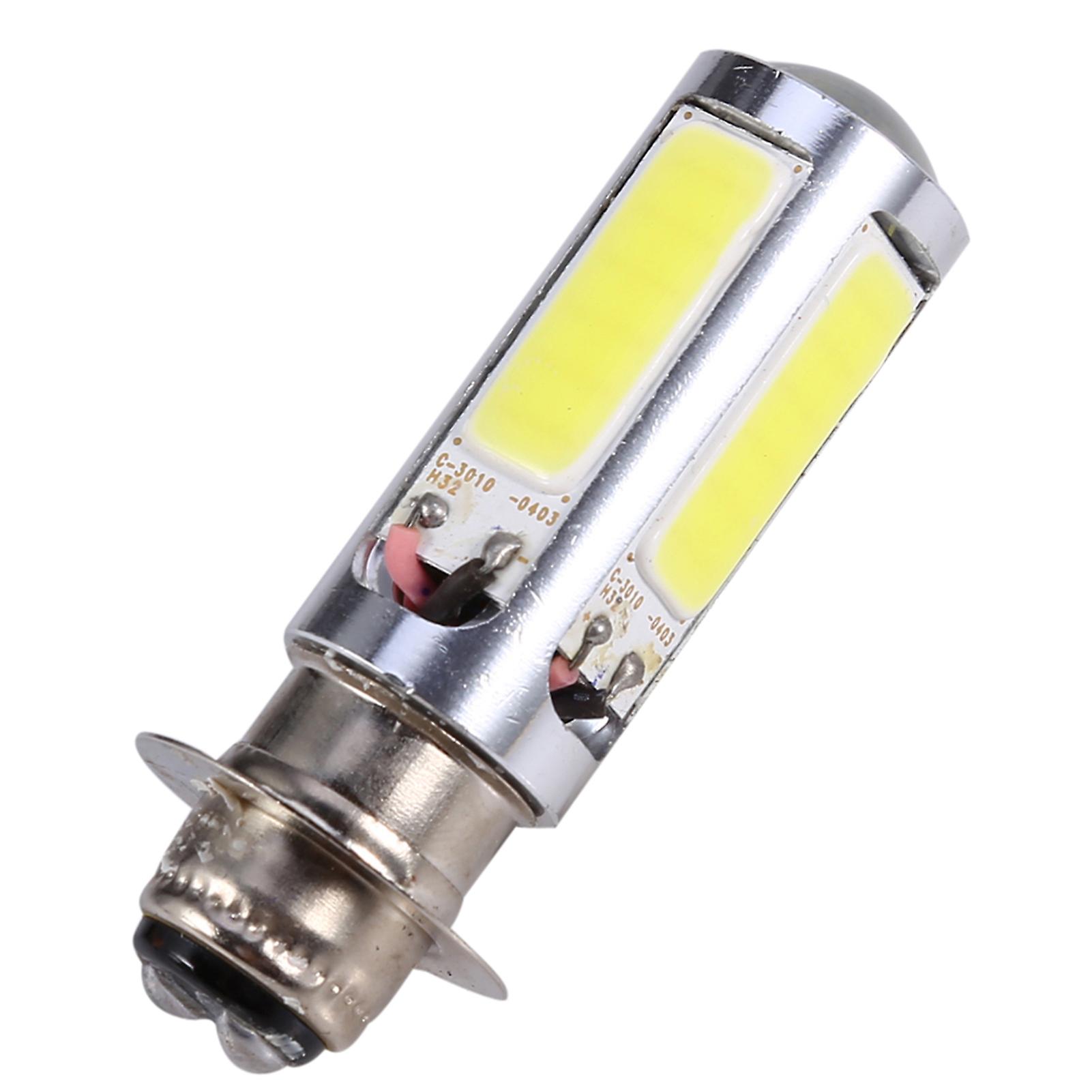 2x 6000k White H6m Cob Led Motor Bike/atv Headlight Fog Light Bulb Px15d P15d25-1