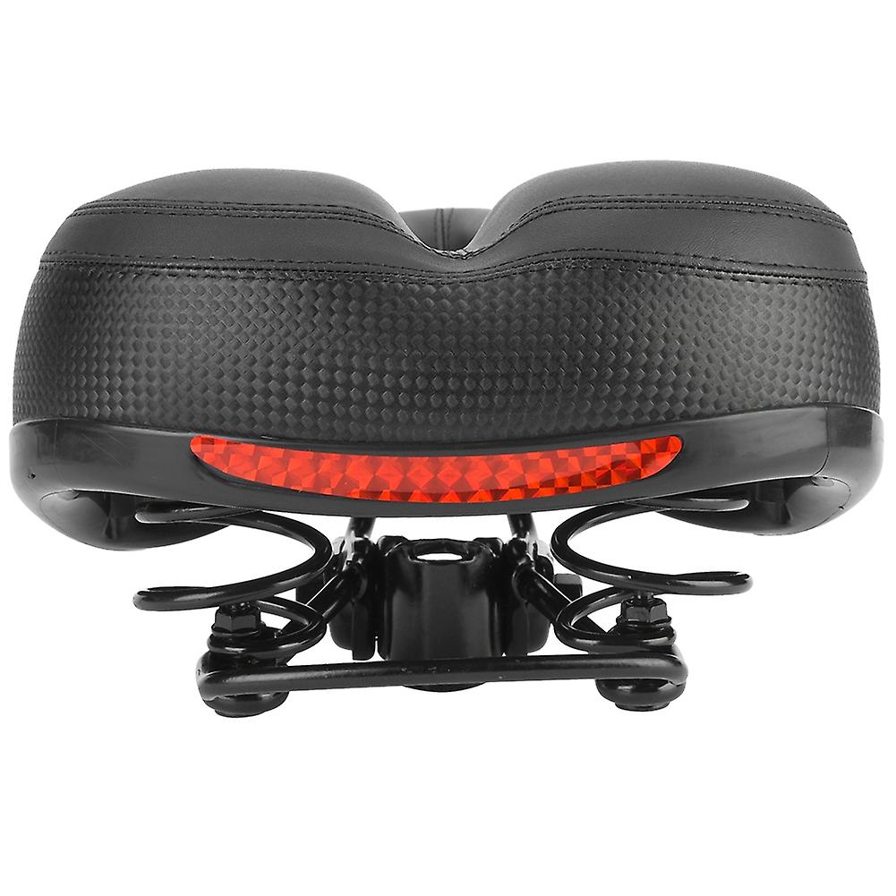 Ergonomic Mountain Bike Cushion Seats Reflective Strip Cycling Bicycle Saddle Pad Black