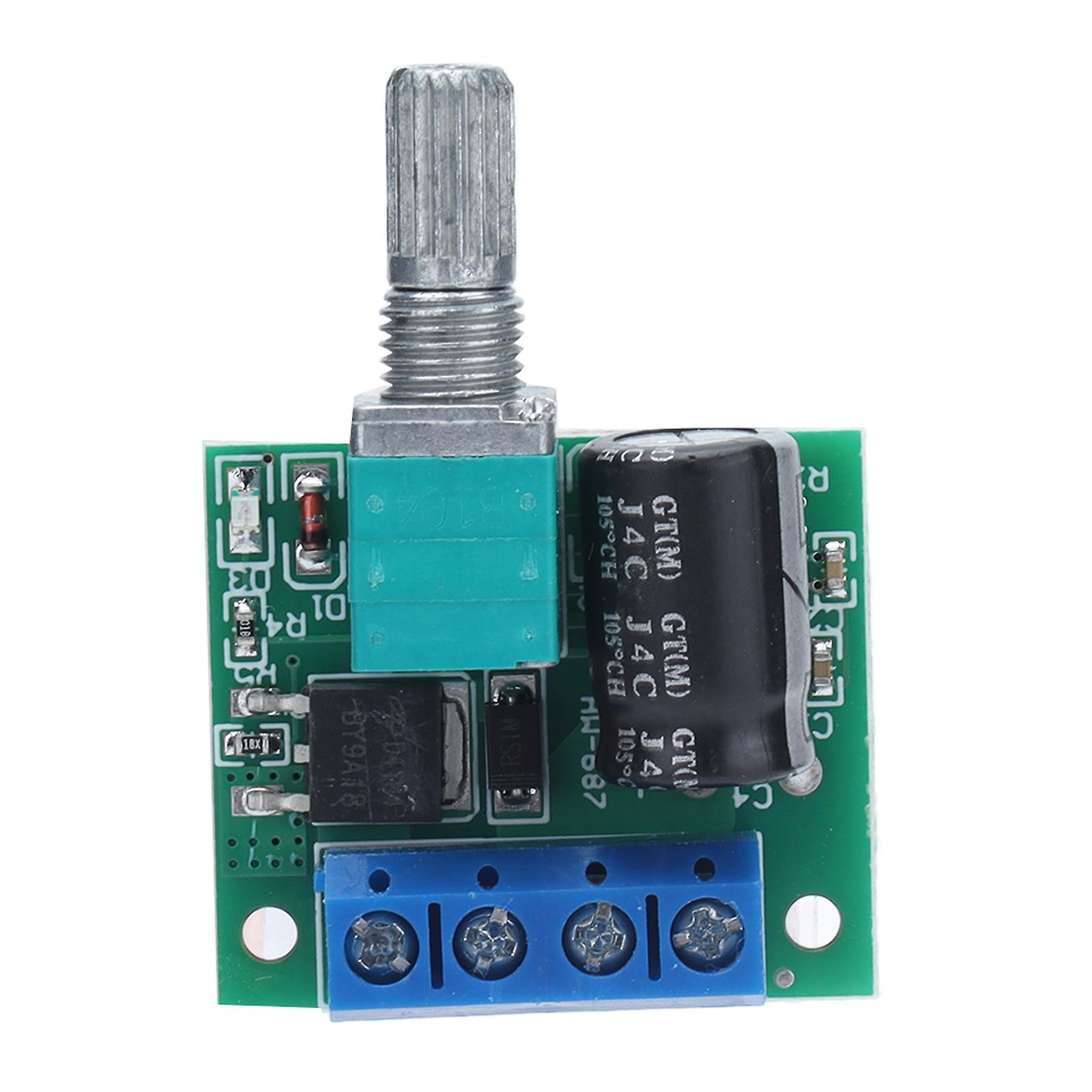 Pwm Motor Speed Controller 4.5v35v Dc Speeds Regulator Control Led Dimmer With Knob 05a