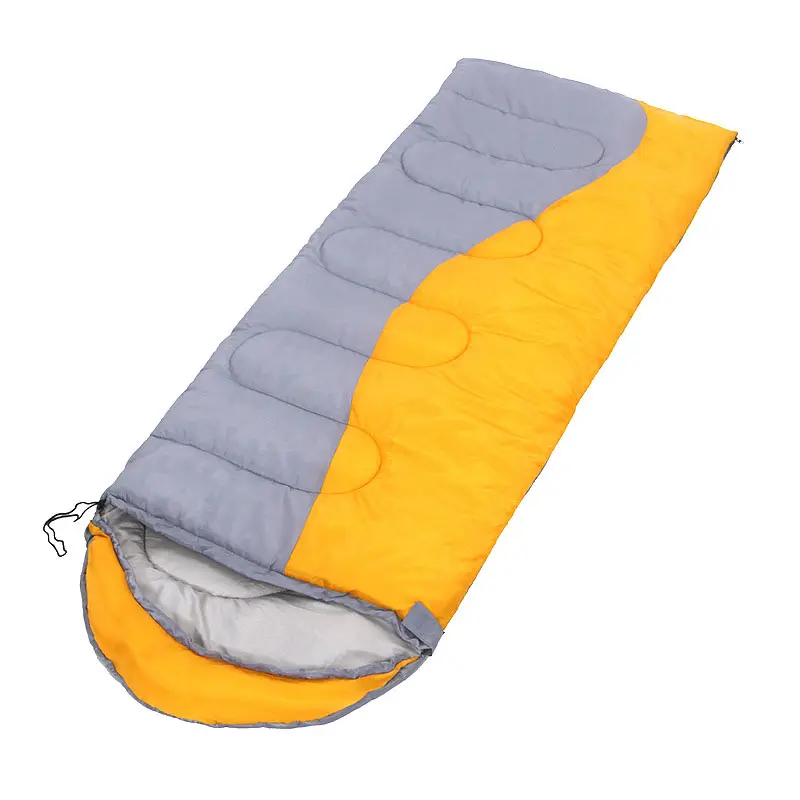 Outdoor Thickened Hollow Cotton Envelope Light Weight Emergency 3 Season Sleeping Bag Camping waterproof sleeping bag