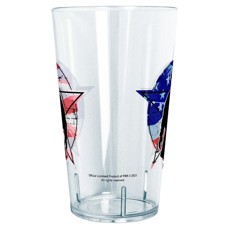 Professional Bull Riders USA Flag Background Star Badge 24-oz. Tritan Tumbler