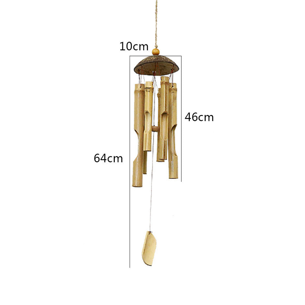 Bulepople Bamboo Wind Chimes and Coconut Fair Trade Wind Chime Outdoor by Gifts 46cm Long