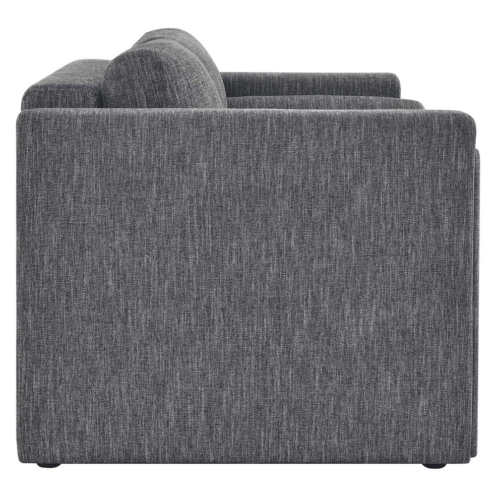 JASIWAY Modern Upholstered Sofa Loveseat with 2 Pillows