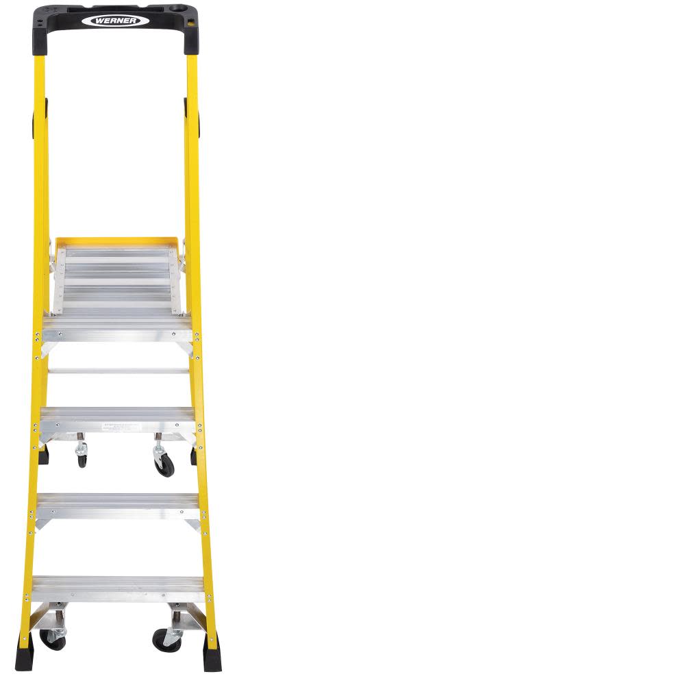 Podium 4-ft Fiberglass 375-lb Type IAA Platform Ladder ;