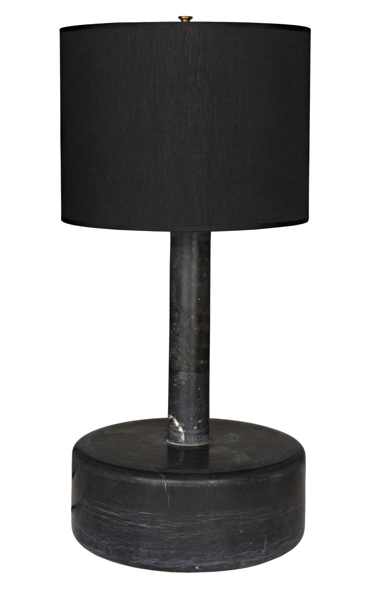 BLACK MARBLE CYLINDER LAMP