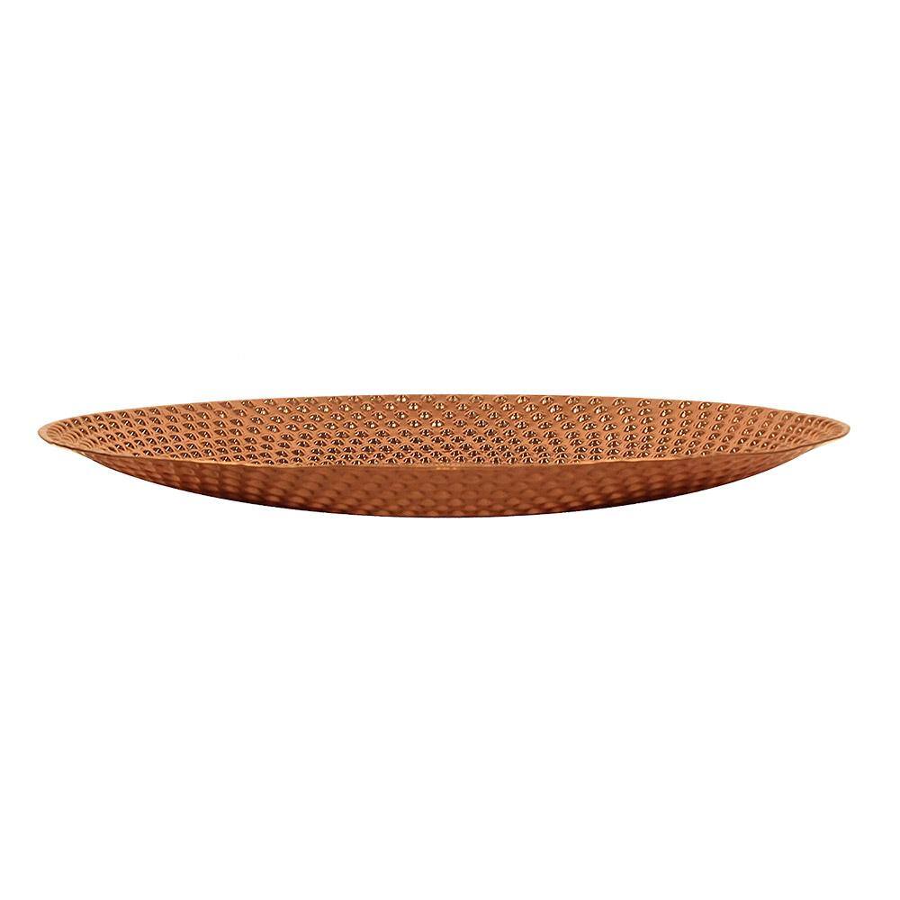 Achla Designs 24 in. Dia Copper Classic II Hammered Texture Birdbath with Wide Rim CBB-02