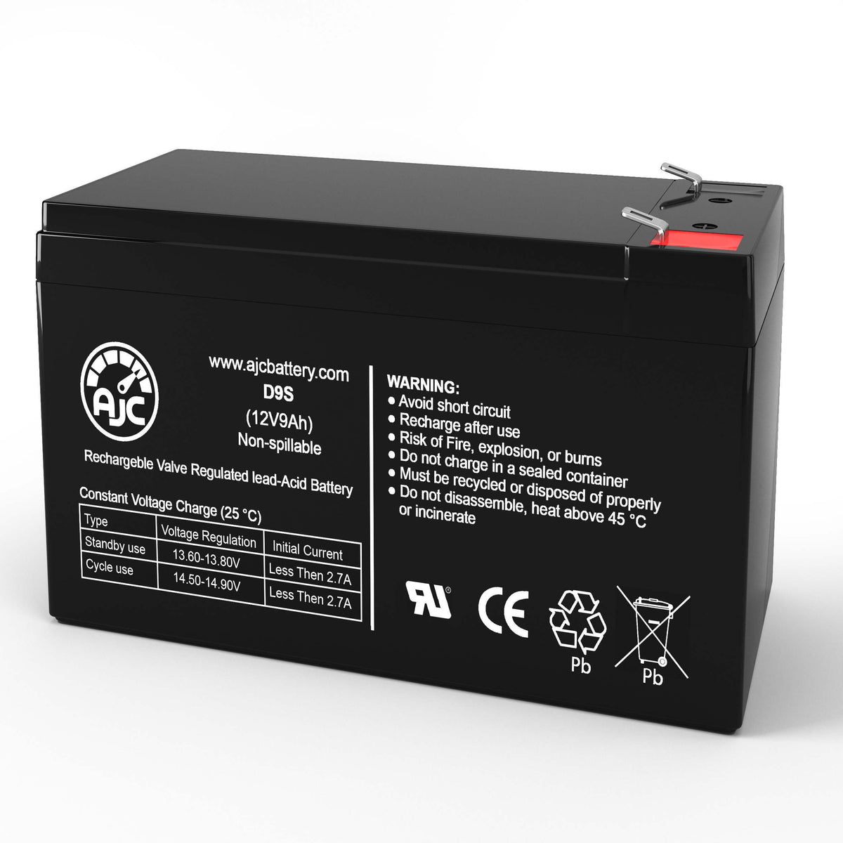 Best Power PW9125 1250i 12V 9Ah UPS Replacement Battery BatteryClerkcom UPS