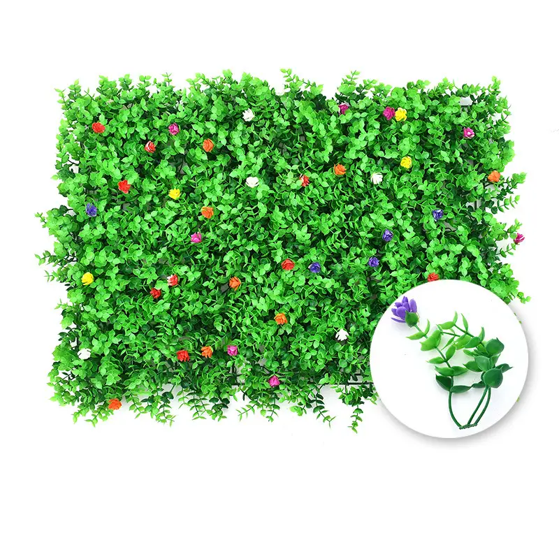 The factory supplies high quality realistic artificial plants artificial grass plants plastic wall decoration in the garden