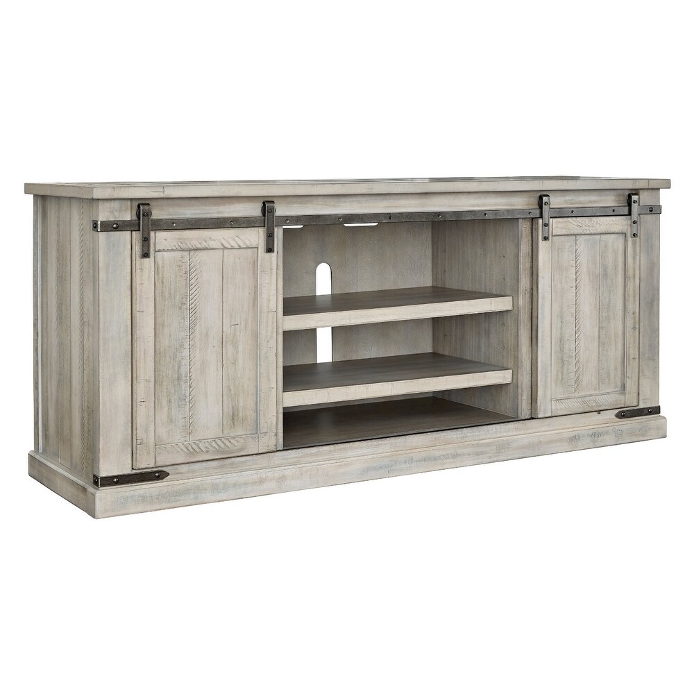 Signature Design by Ashley Carynhurst Casual TV Stand Whitewash