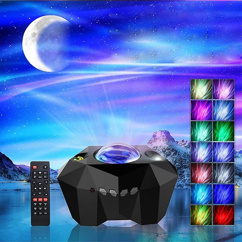 Star Lights Aurora Galaxy Moon Projector With Remote Control Sky Night Lamps Kids Adults Gifs Bluetooth Music Speaker Home Decor