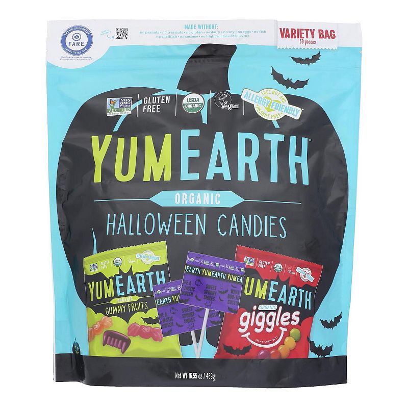 Yumearth - Candy Halloween 50ct - Case of 6-16.55 OZ