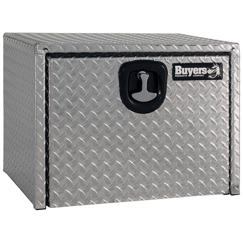 Buyers Products Company 18 in. x 18 in. x 24 in. Diamond Plate Tread Aluminum Underbody Truck Tool Box 1735100