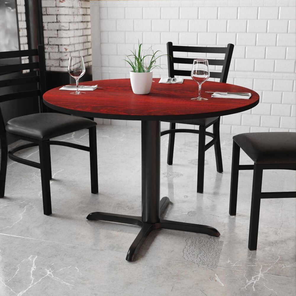 42'' Round Laminate Table Top with 33'' x 33'' Table Height Base